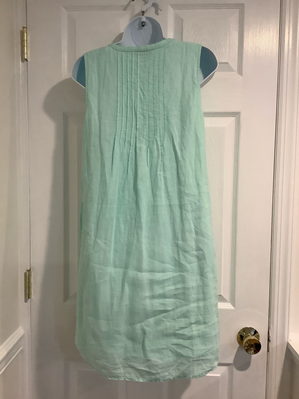 VINEYARD VINES 100% Linen Green Coastal Grandma Summer Beachy Shift Dress S - Picture 5 of 8